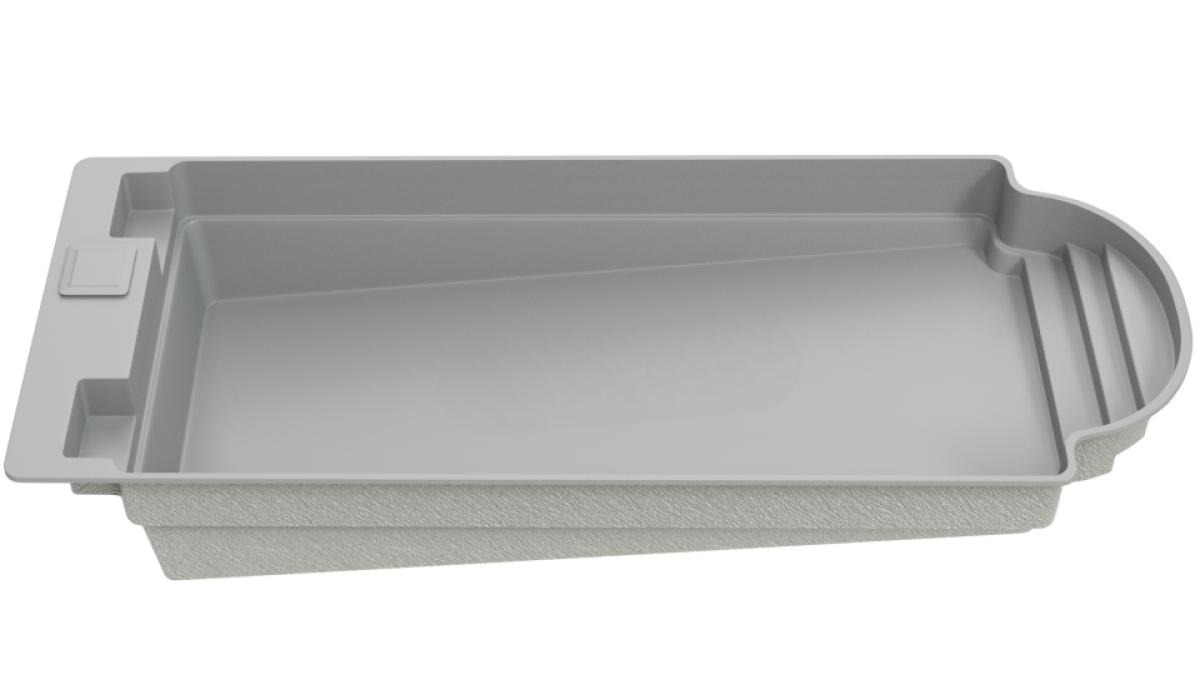 Композитный бассейн "Oceanic" 1070 х 400  см  глубиной 100 х 165 см, прямоугольник морозоустойчивый